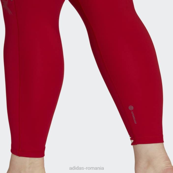Adidas jambiere studio roșii thebe magugu 7/8 (mărime plus) femei roșu 2JBN23266