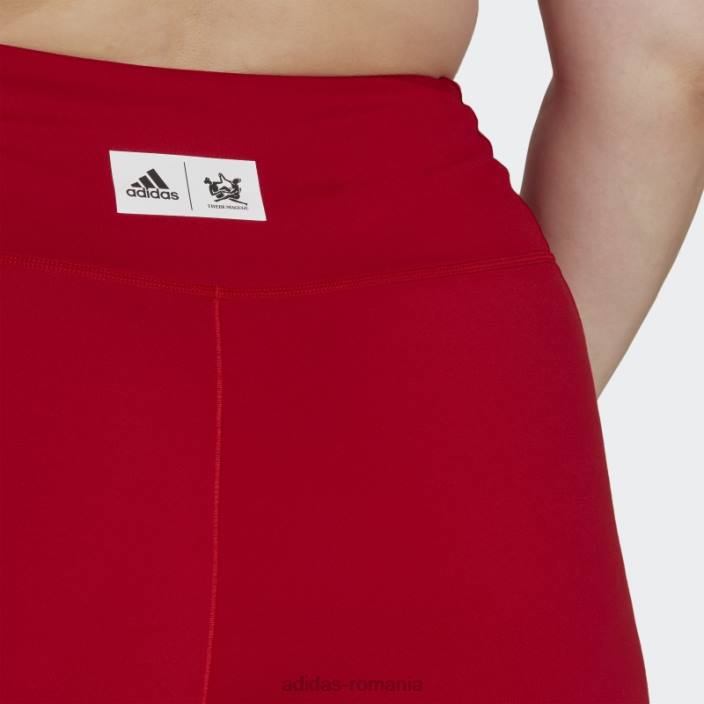 Adidas jambiere studio roșii thebe magugu 7/8 (mărime plus) femei roșu 2JBN23266