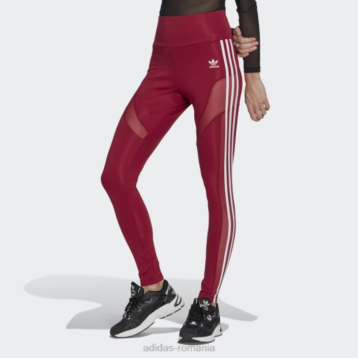 Adidas jambiere trifoil adicolor burgundy adidas femei Burgundia 2JBN23496