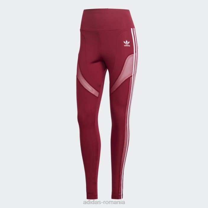 Adidas jambiere trifoil adicolor burgundy adidas femei Burgundia 2JBN23496