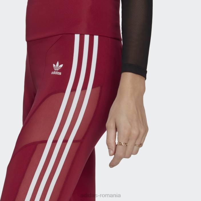 Adidas jambiere trifoil adicolor burgundy adidas femei Burgundia 2JBN23496