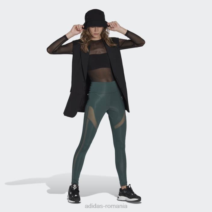 Adidas jambiere trifoil adicolor verde mineral femei verde mineral 2JBN23488