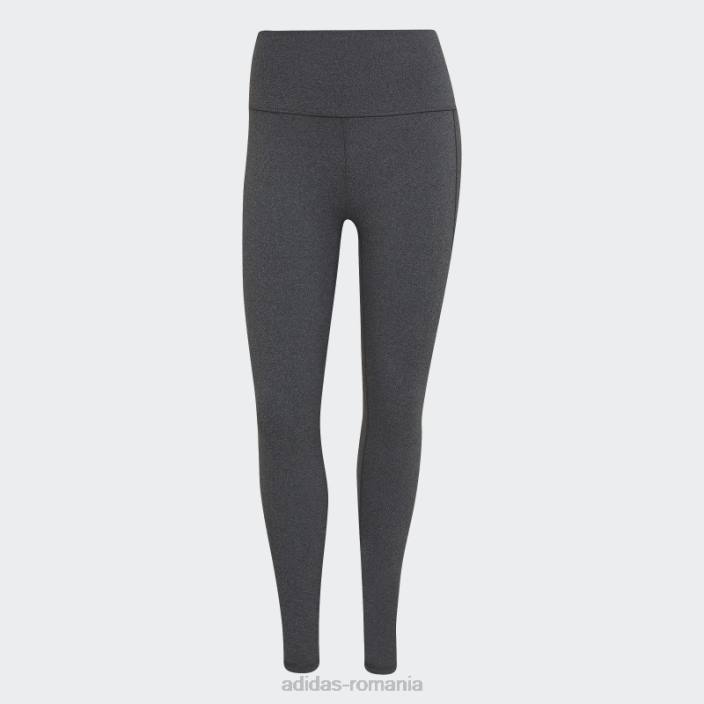 Adidas leggings de yoga studio 7/8 gri închis, călduros femei erica gri închis 2JBN23471