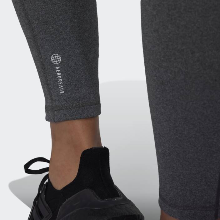 Adidas leggings de yoga studio 7/8 gri închis, călduros femei erica gri închis 2JBN23471