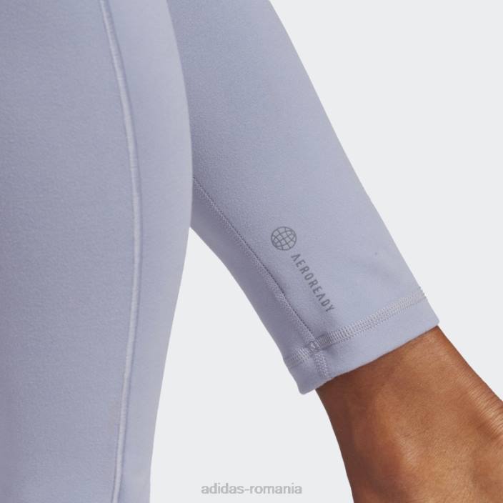 Adidas leggings yoga studio violet argintiu 7/8 femei violet argintiu 2JBN23513
