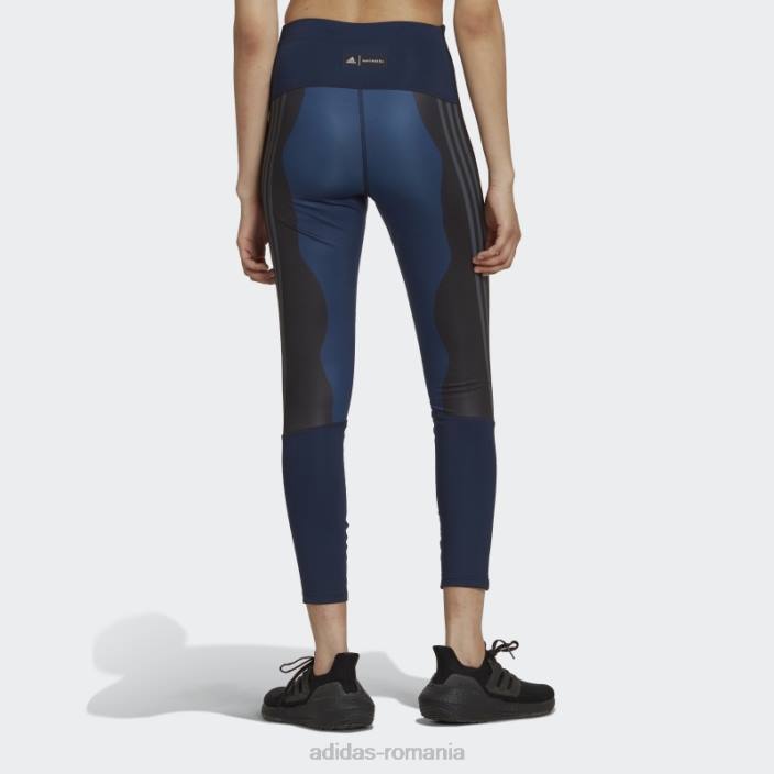 Adidas marimekko run icons 3 dungi 7/8 jambiere de alergare bleumarin femei marina 2JBN23461