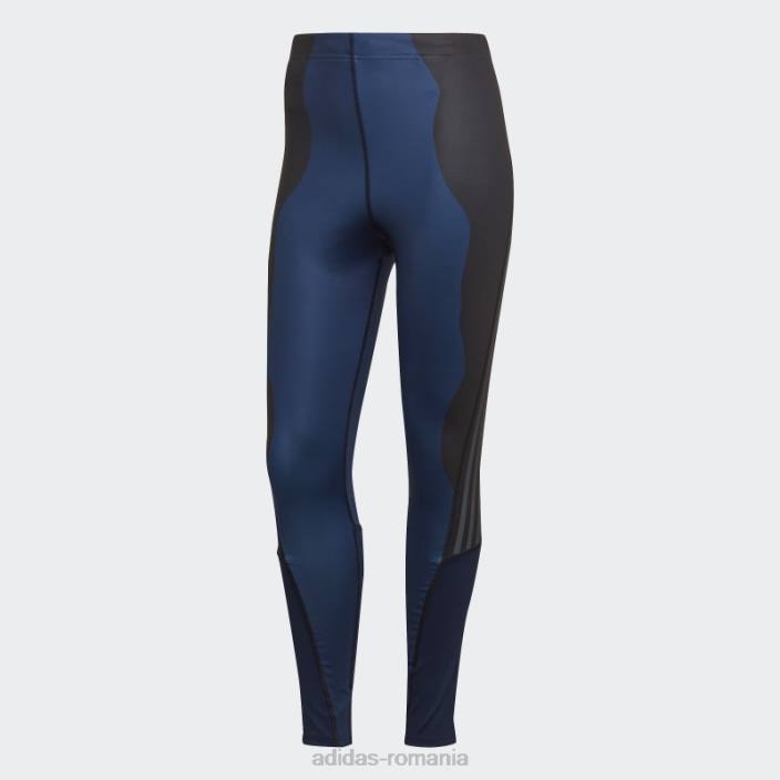 Adidas marimekko run icons 3 dungi 7/8 jambiere de alergare bleumarin femei marina 2JBN23461