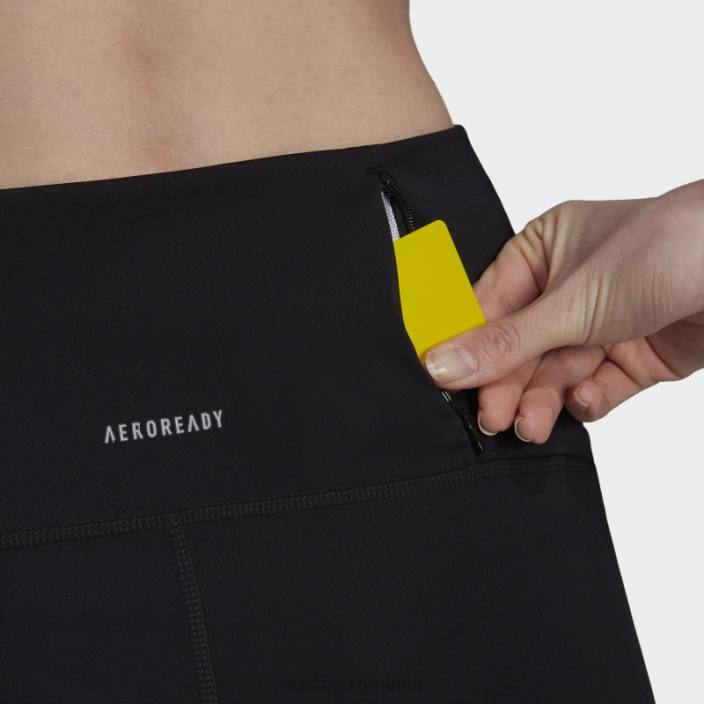 Adidas negru deține jambiere de alergare 3/4 femei negru 2JBN23470