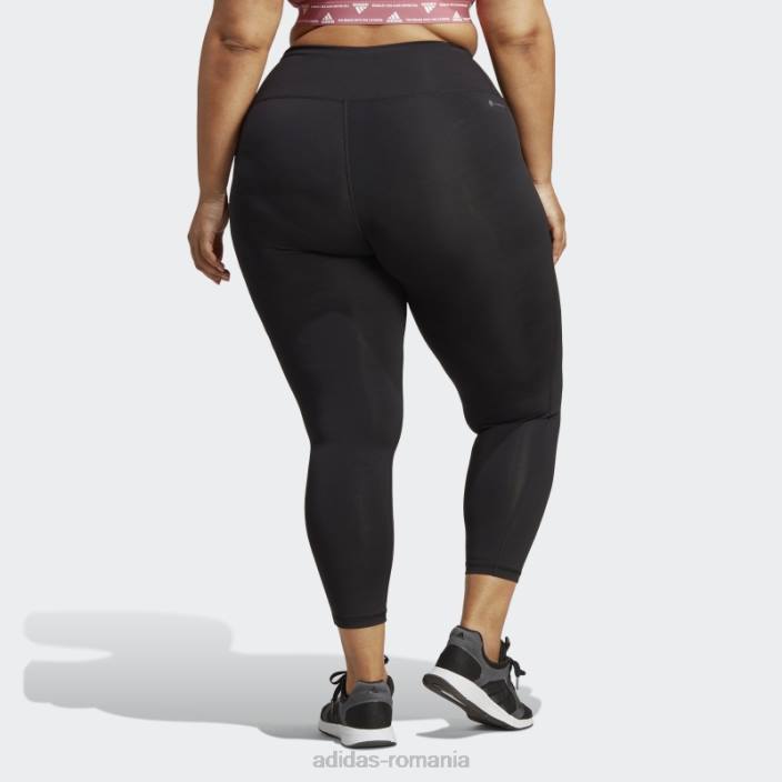 Adidas optime stash pocket training 7/8 jambiere (plus mărime) negru femei negru 2JBN23246