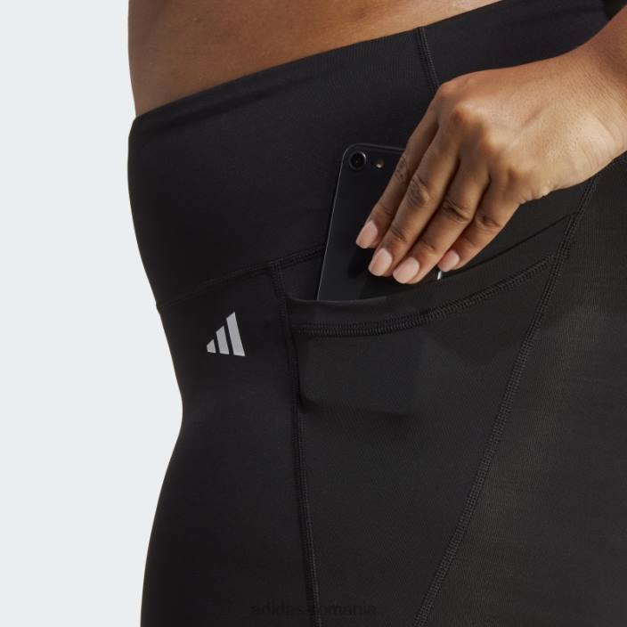Adidas optime stash pocket training 7/8 jambiere (plus mărime) negru femei negru 2JBN23246