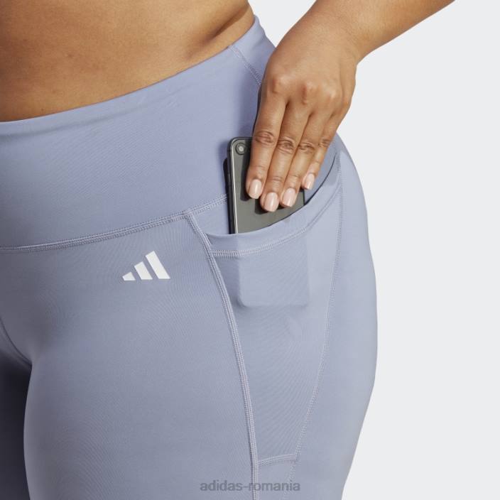 Adidas optime stash pocket training 7/8 jambiere (plus marime) argintiu violet adidas femei violet argintiu 2JBN23352