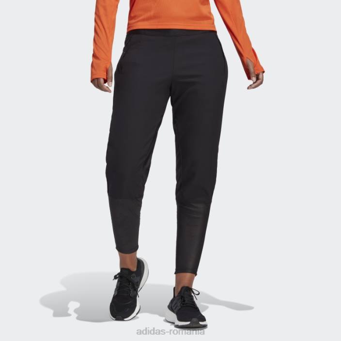 Adidas pantaloni de alergare negri făcuți pentru a fi refăcuți adidas femei negru 2JBN23469