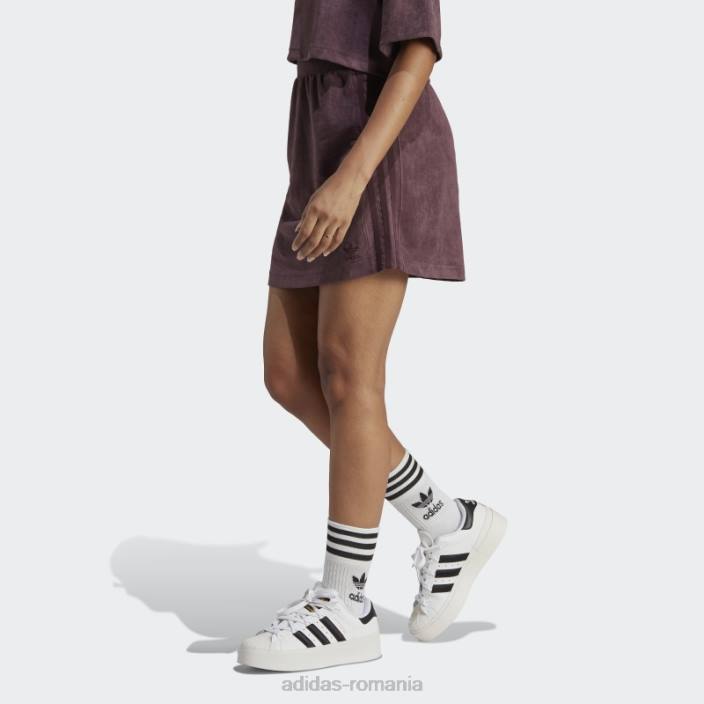 Adidas adicolor classics fusta de piele intoarsa maro adidas femei maro 2JBN24162