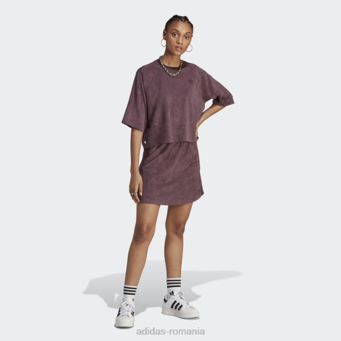 Adidas adicolor classics fusta de piele intoarsa maro adidas femei maro 2JBN24162