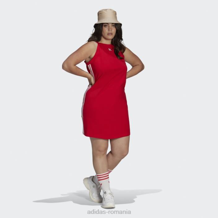 Adidas adicolor classics rochie de vara stramta (plus marime) stacojiu femei stacojiu 2JBN23233