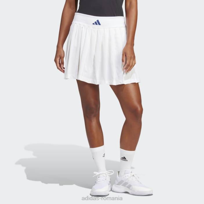 Adidas clubhouse premium clasic tenis fusta plisata alb adidas femei alb 2JBN24192