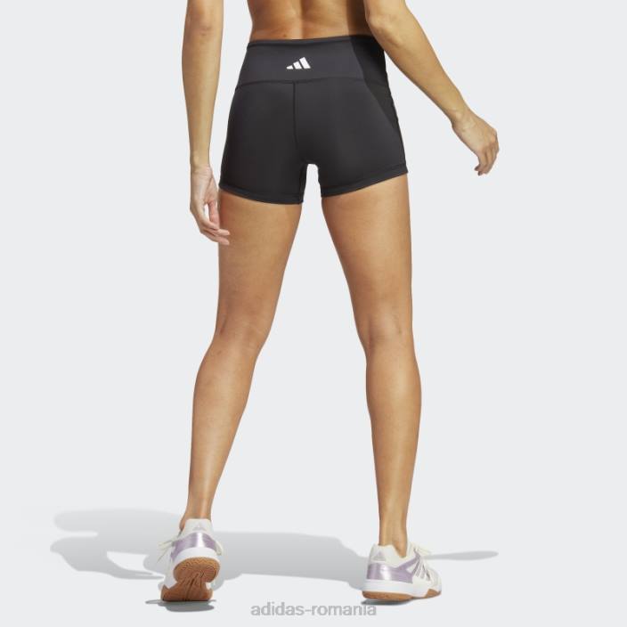Adidas Jambiere scurte cu 3 dungi adidas negru femei alb negru 2JBN23628
