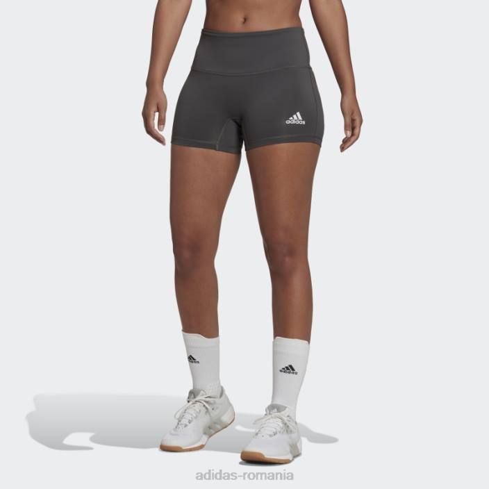 Adidas Pantaloni scurți de 4 inch gri închis femei gri închis/alb 2JBN23546