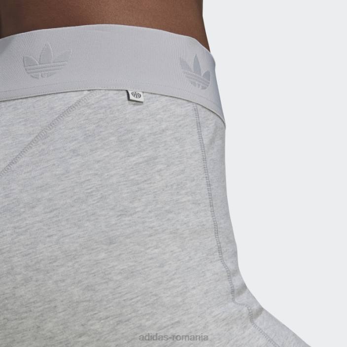 Adidas biciclete loungewear jambiere gri deschis heather femei erica gri deschis 2JBN23666