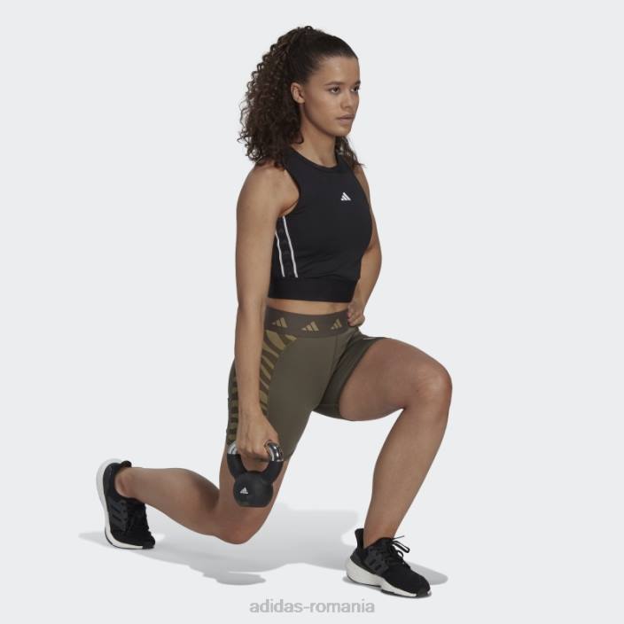 Adidas branch hyperglam techfit zebra jambiere scurte cu talie înaltă adidas femei ramură 2JBN23541