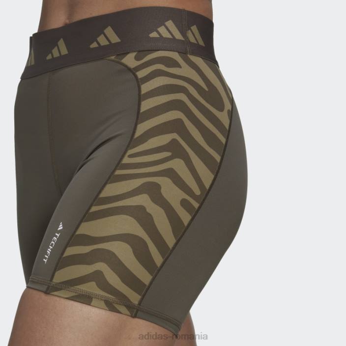 Adidas branch hyperglam techfit zebra jambiere scurte cu talie înaltă adidas femei ramură 2JBN23541