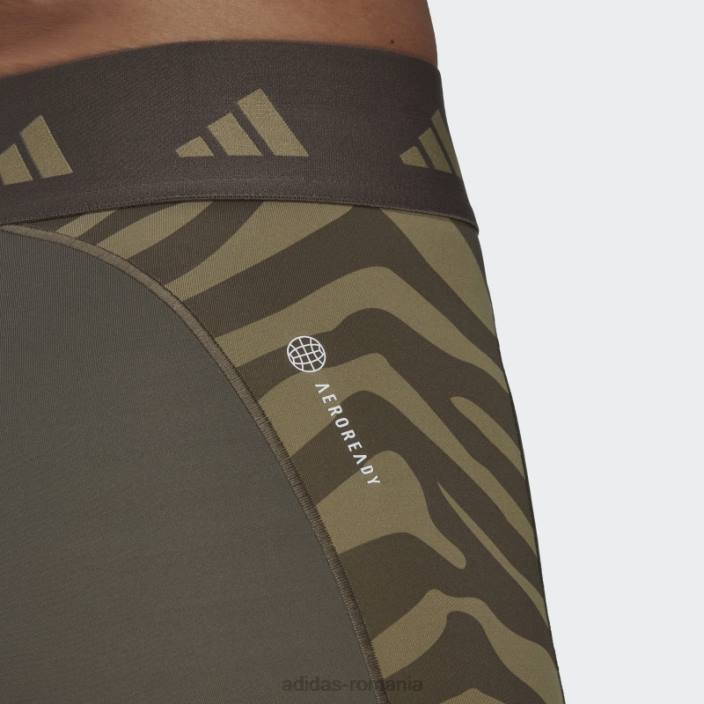 Adidas branch hyperglam techfit zebra jambiere scurte cu talie înaltă adidas femei ramură 2JBN23541