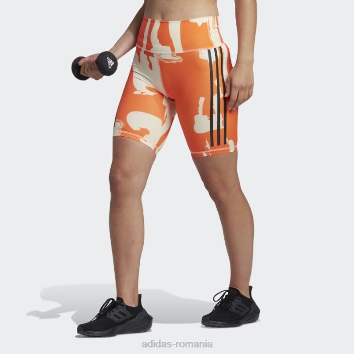 Adidas ecru tint thebe magugu pantaloni scurți de biciclete femei nuanță ecru 2JBN23549