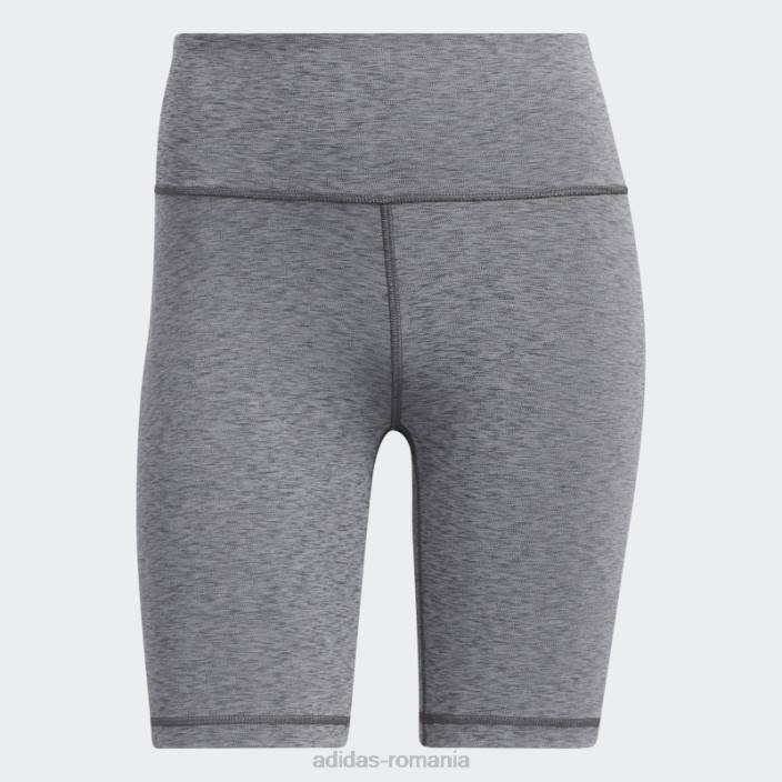 Adidas jambiere scurte gri închis heather optime training bike femei erica gri închis 2JBN23644