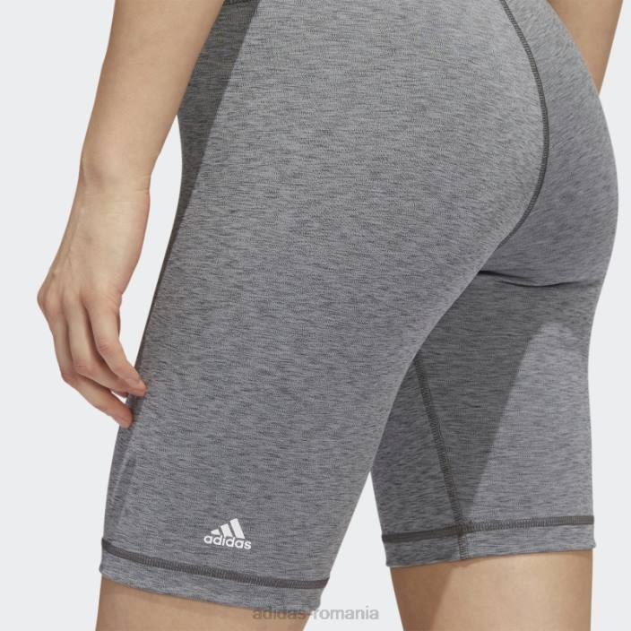 Adidas jambiere scurte gri închis heather optime training bike femei erica gri închis 2JBN23644