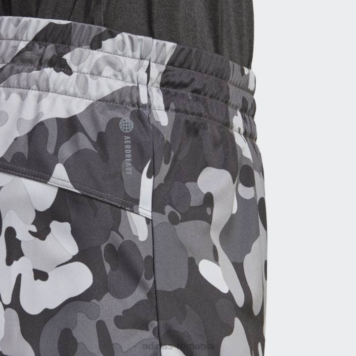 Adidas pacer aeroready train essentials branding minimal pantaloni scurți cu imprimeu floral negru femei negru/mgh gri solid/alb 2JBN23618