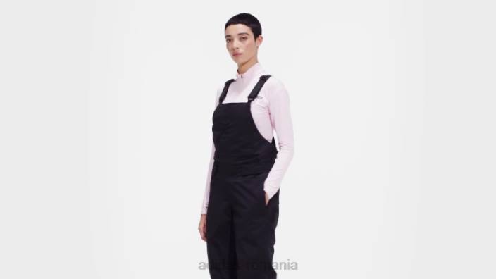 Adidas pantaloni cu salopete izolați în două straturi, stilați, negri femei negru 2JBN23696