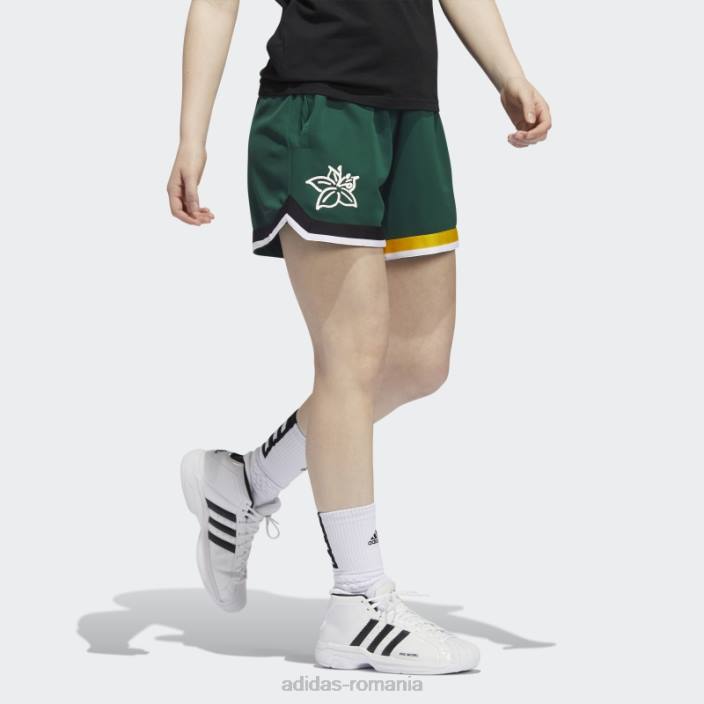 Adidas pantaloni scurți candace parker verde închis femei verde inchis 2JBN23674