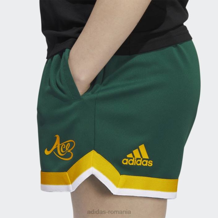 Adidas pantaloni scurți candace parker verde închis femei verde inchis 2JBN23674