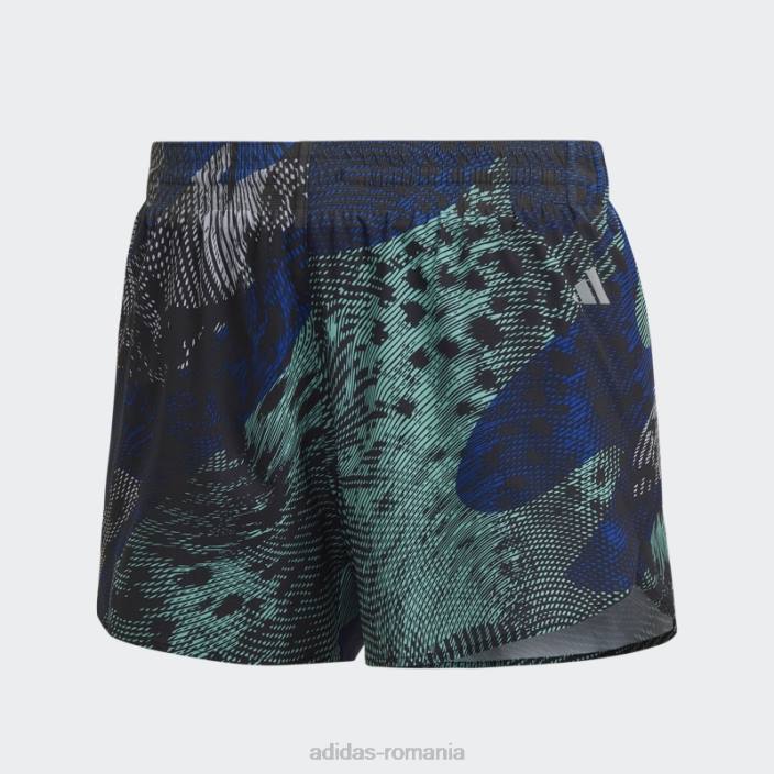 Adidas pantaloni scurți de alergare adizero verde femei negru/verde 2JBN23648