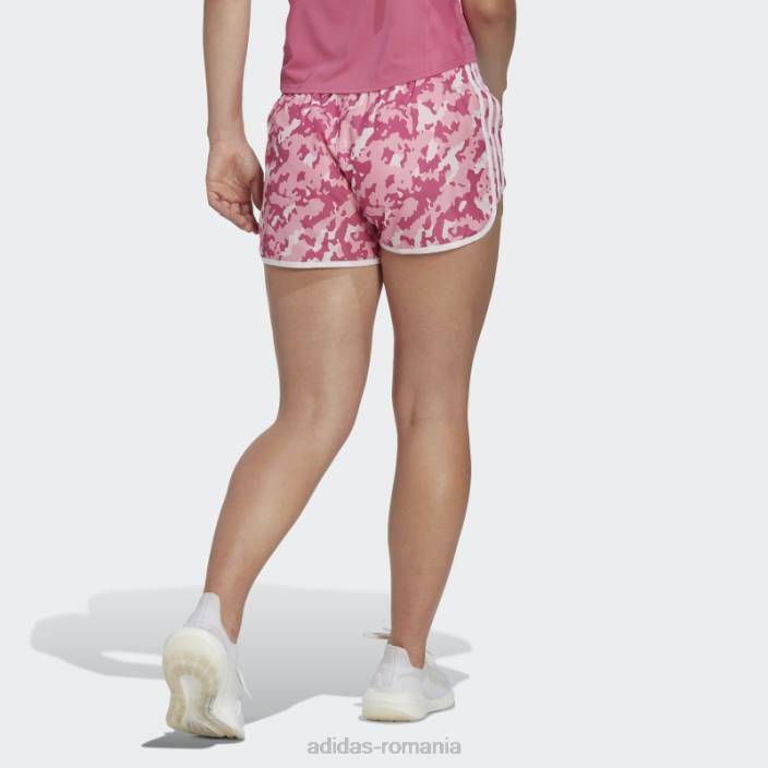 Adidas pantaloni scurți de alergare camo maraton 20 roz femei roz 2JBN23678