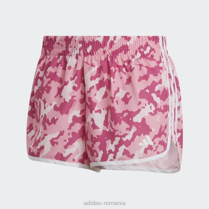 Adidas pantaloni scurți de alergare camo maraton 20 roz femei roz 2JBN23678