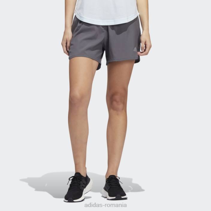 Adidas pantaloni scurți de alergare gri femei gri 2JBN23662