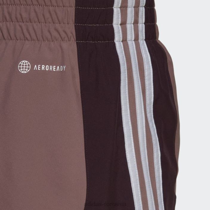 Adidas pantaloni scurți de alergare maraton 20 colorblock violet femei Violet 2JBN23695