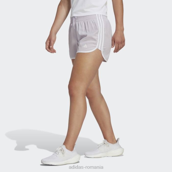 Adidas pantaloni scurți de alergare silver Dawn Marathon 20 adidas femei zori argintii/alb 2JBN23637