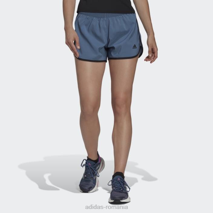 Adidas pantaloni scurți de alergare steel marathon 20 femei otel/negru 2JBN23537