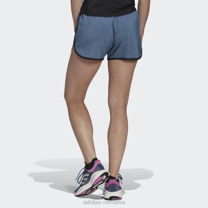 Adidas pantaloni scurți de alergare steel marathon 20 femei otel/negru 2JBN23537