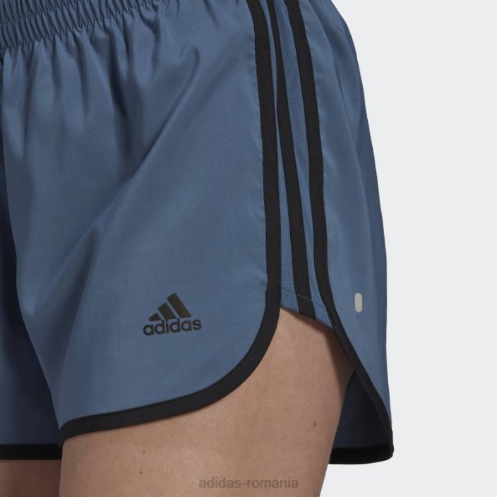 Adidas pantaloni scurți de alergare steel marathon 20 femei otel/negru 2JBN23537