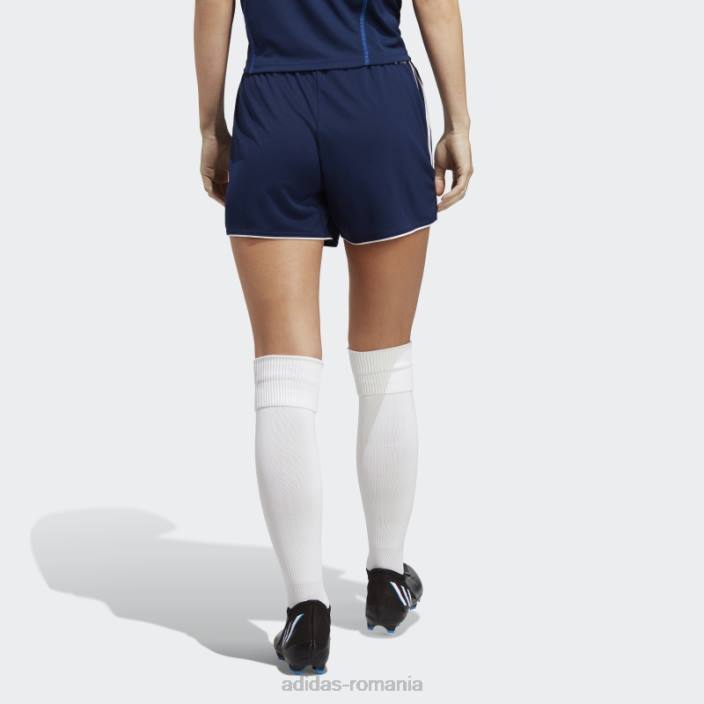 Adidas pantaloni scurți de liga tiro 23 bleumarin femei bleumarin/alb 2JBN23659