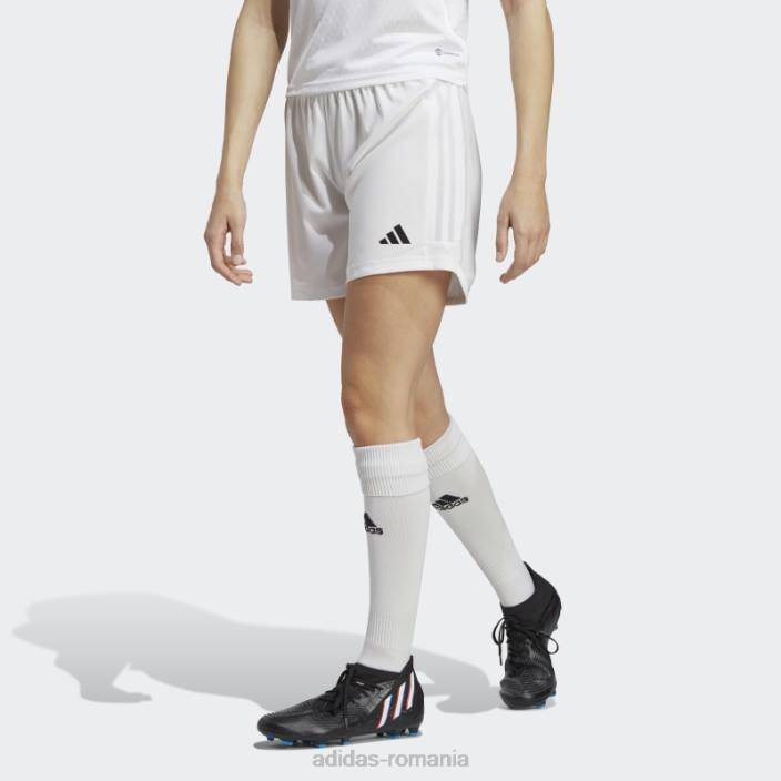 Adidas pantaloni scurți de meci competiție tiro 23 alb femei alb 2JBN23683