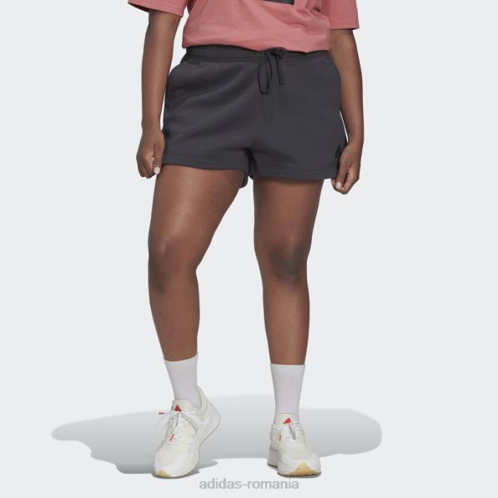 Adidas pantaloni scurți de transpirație (plus mărime) carbon femei carbon 2JBN23329