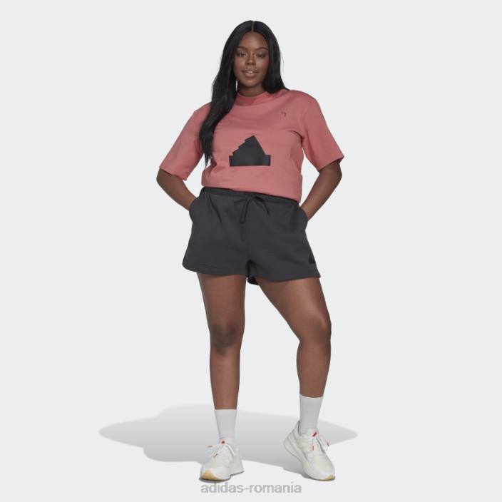 Adidas pantaloni scurți de transpirație (plus mărime) carbon femei carbon 2JBN23329