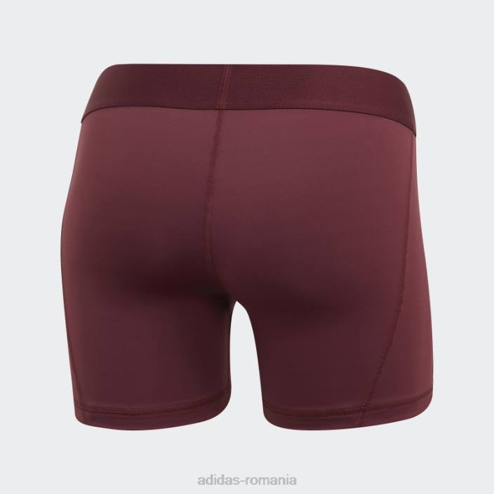 Adidas pantaloni scurți de volei techfit maro femei maro/alb 2JBN23671