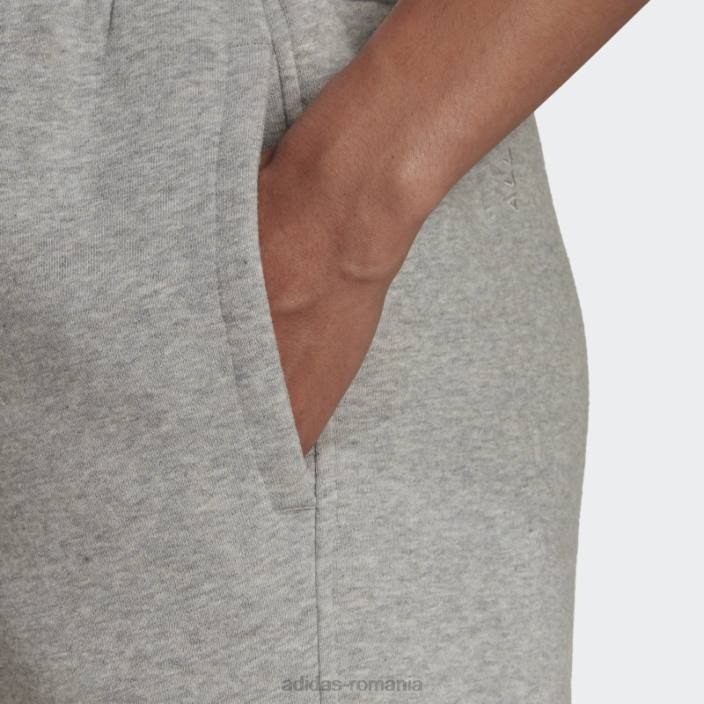 Adidas pantaloni scurți din lână gri mediu all szn femei gri mediu 2JBN23638