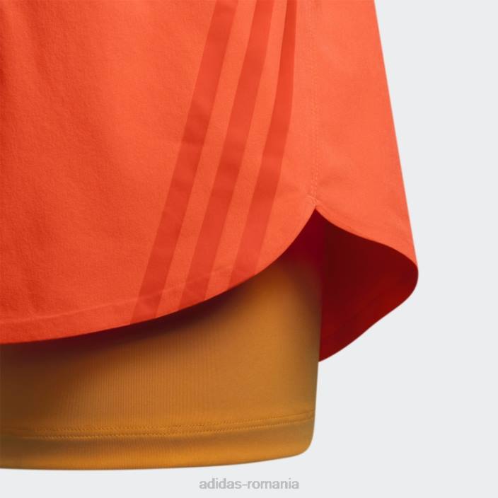 Adidas pantaloni scurți doi în unu portocaliu femei portocale 2JBN23570