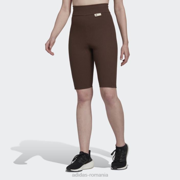 Adidas pantaloni scurți maro studio lounge femei maro 2JBN23639